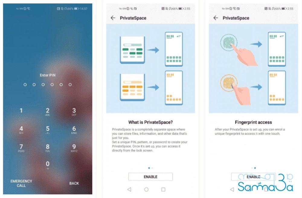 طريقة إخفاء التطبيقات في هواتف هواوي وهونر - ميزة PrivateSpace