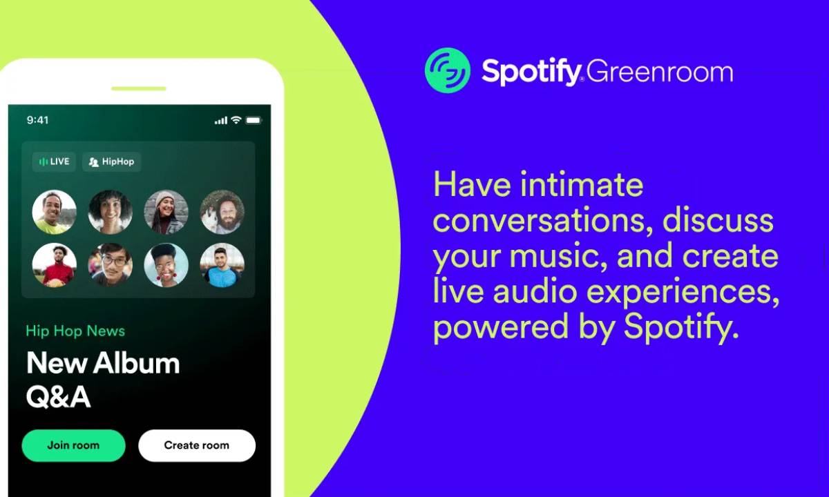ما هو Spotify Greenroom .. مُنافس كلوب هاوس الجديد