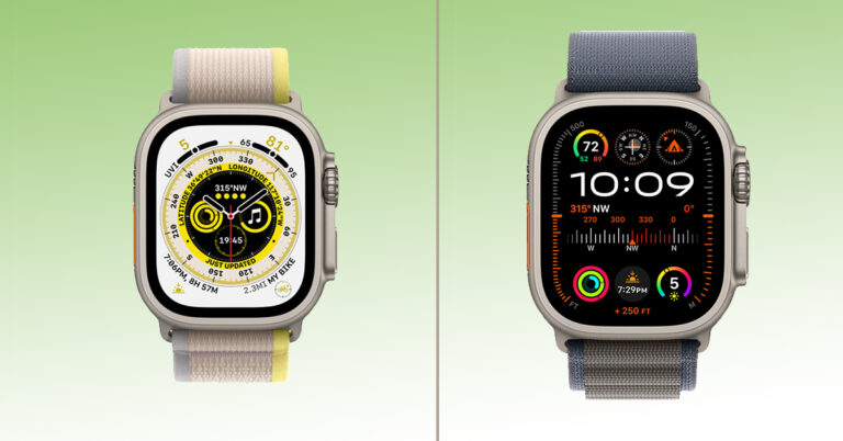 مقارنة Apple Watch Ultra VS Ultra 2
