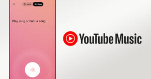 تطبيق YouTube Music البحث الصوتي للأغاني