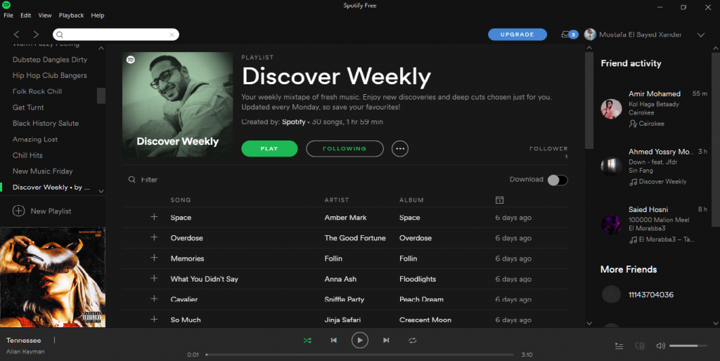 SPOTIFY discover weekly