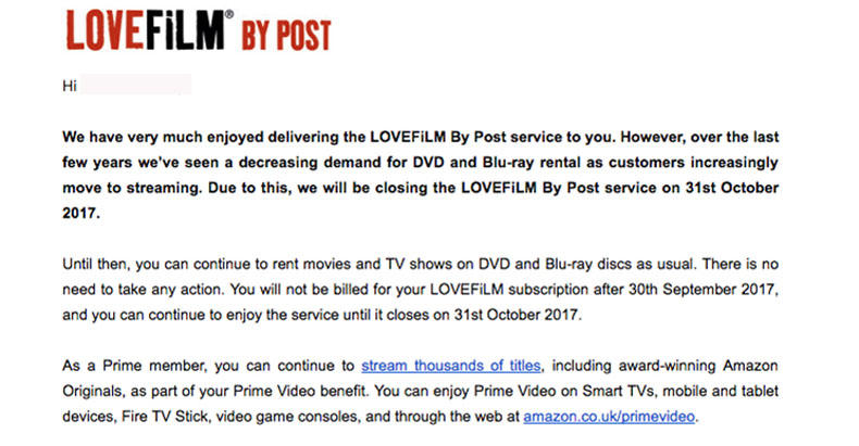 Amazon announces closing LOVEFilm in the end of October
