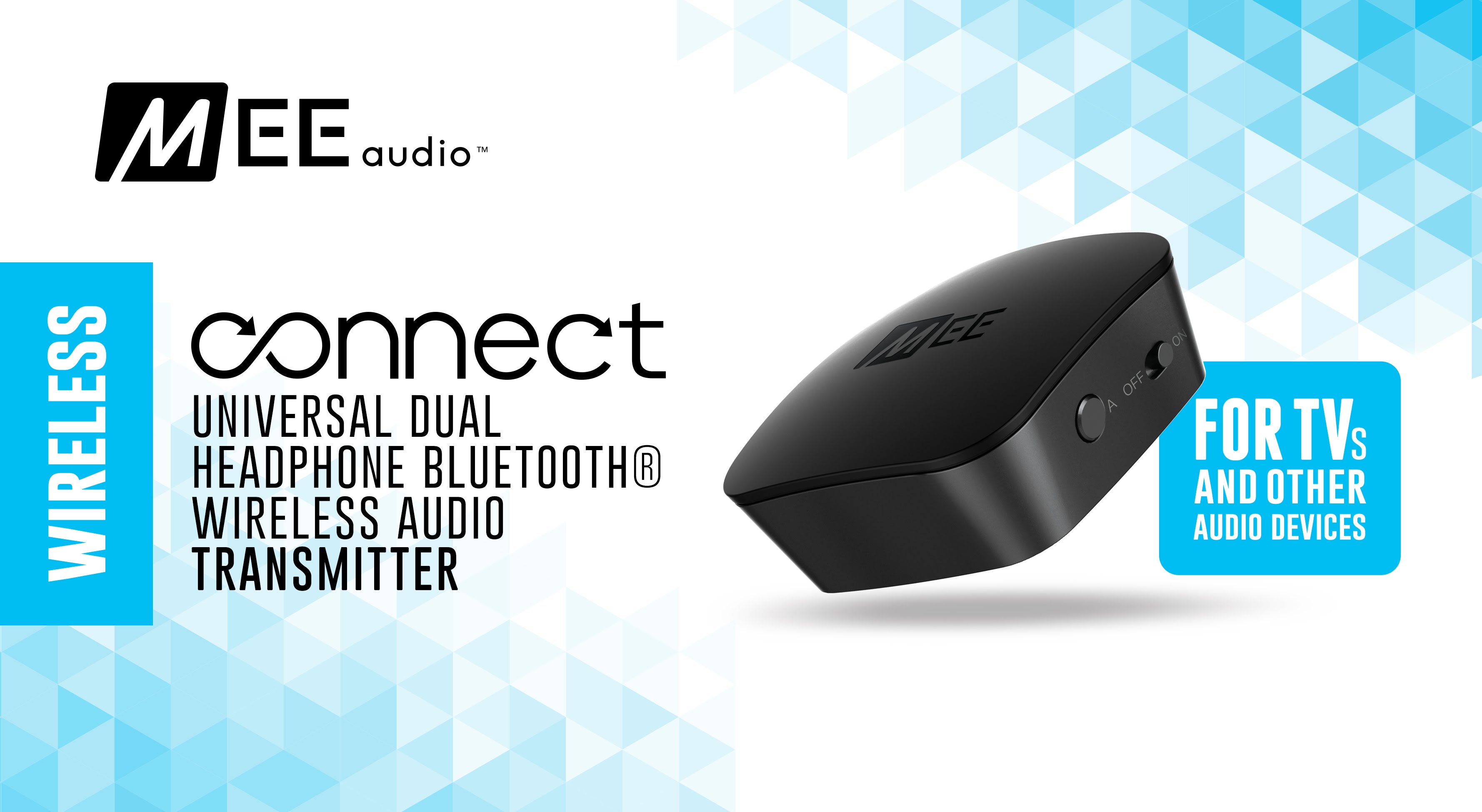MEE Audio releases CONNECT Bluetooth headphone system for TV