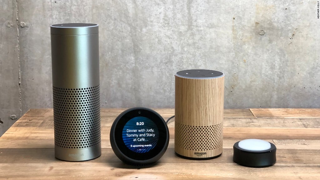 Amazon Echo Spot Echo Plus Echo buttons announcement