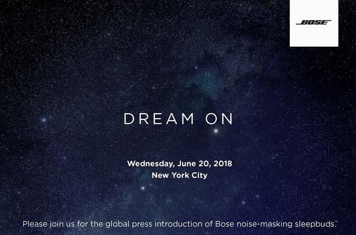 Bose sleepbuds launch invitation