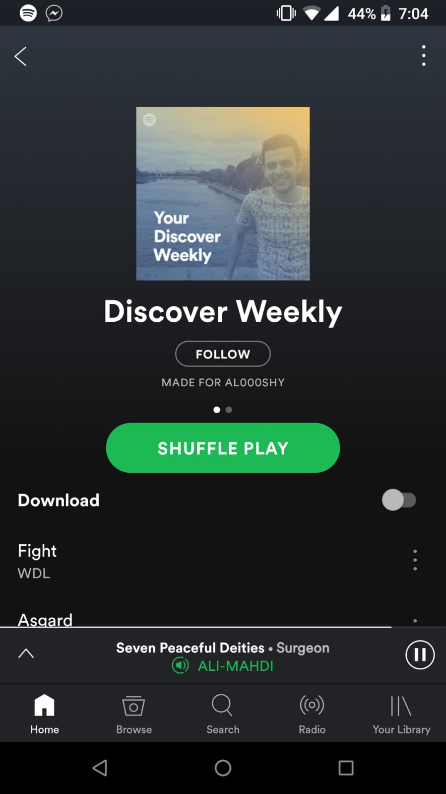Spotify Discover Weekly