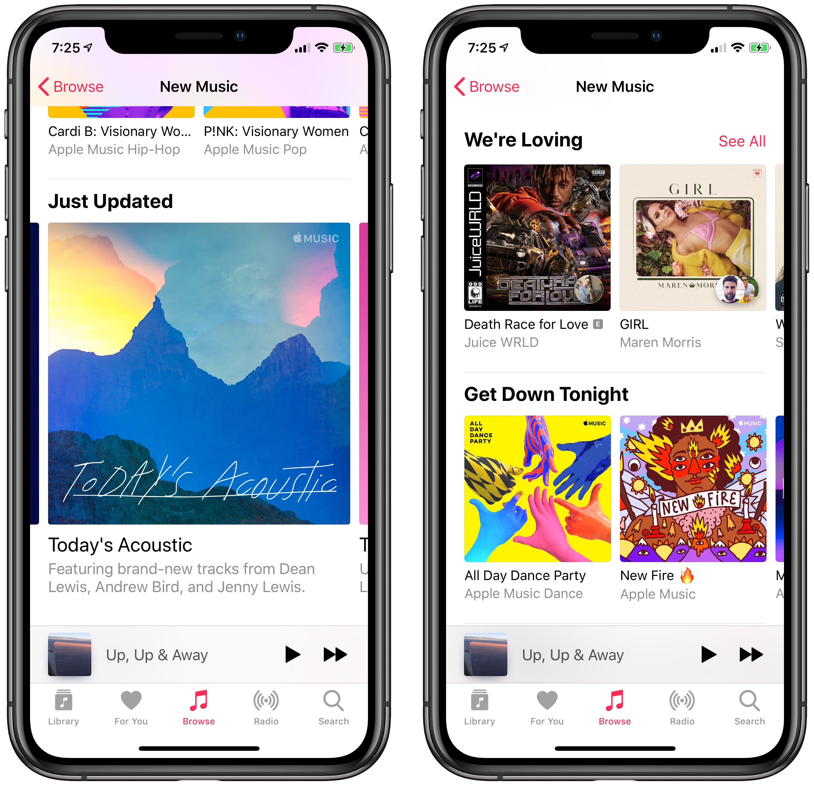 apple music update screenshots