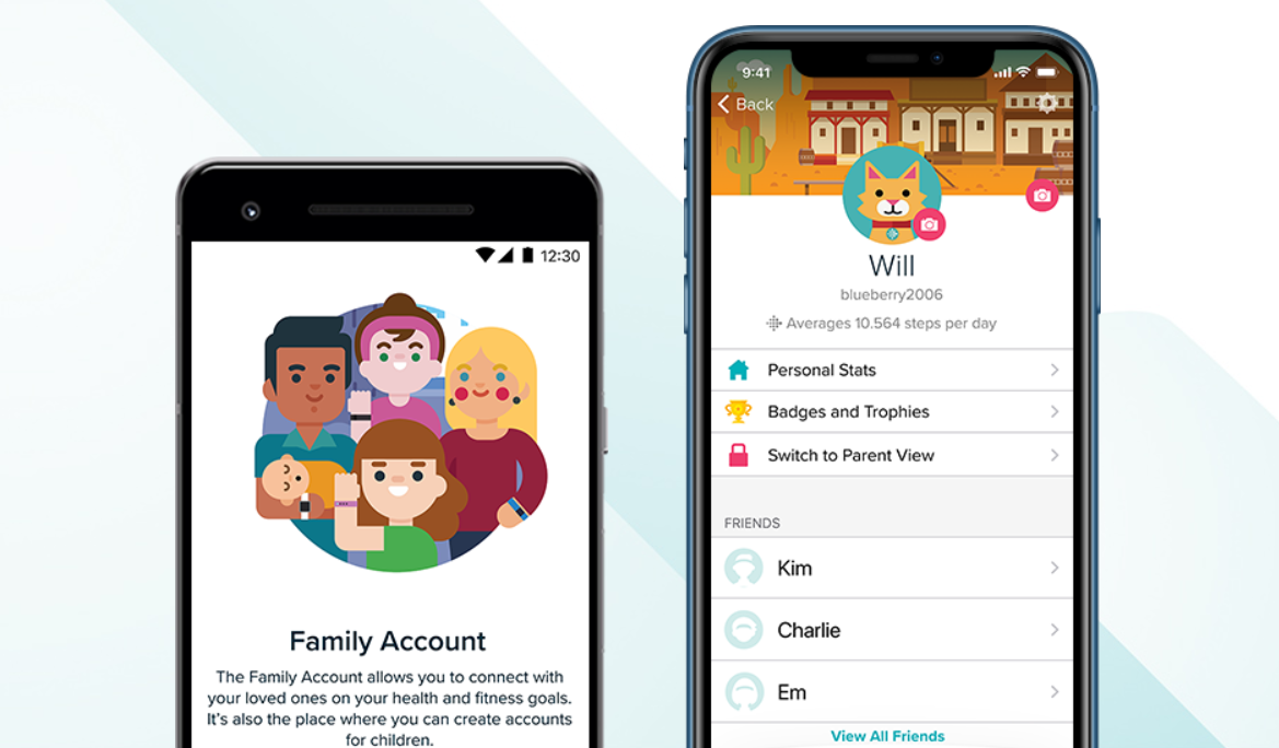 create fitbit account for child