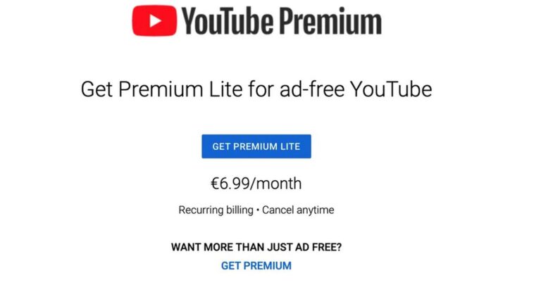 Youtube Premium Lite