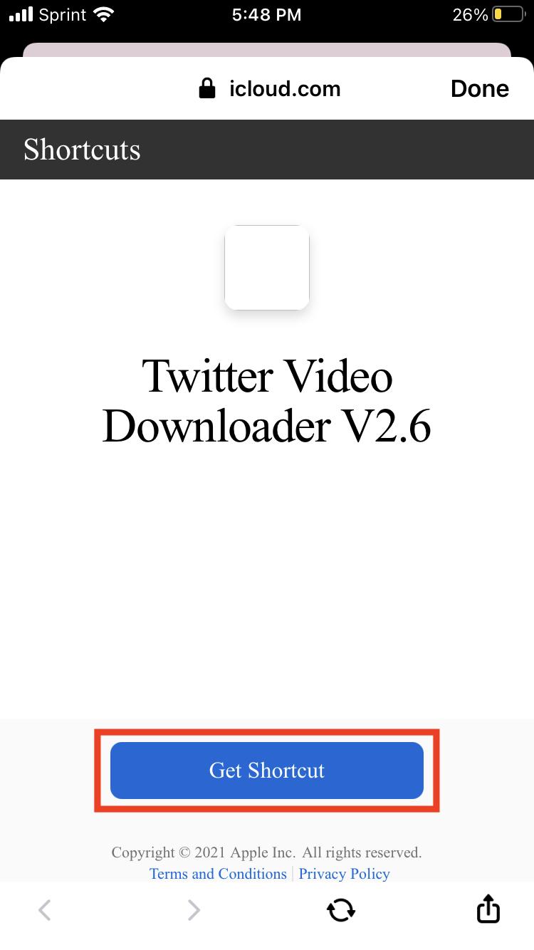 Download Videos From Twitter Using Apple Shortcuts iPhone iPad - 4