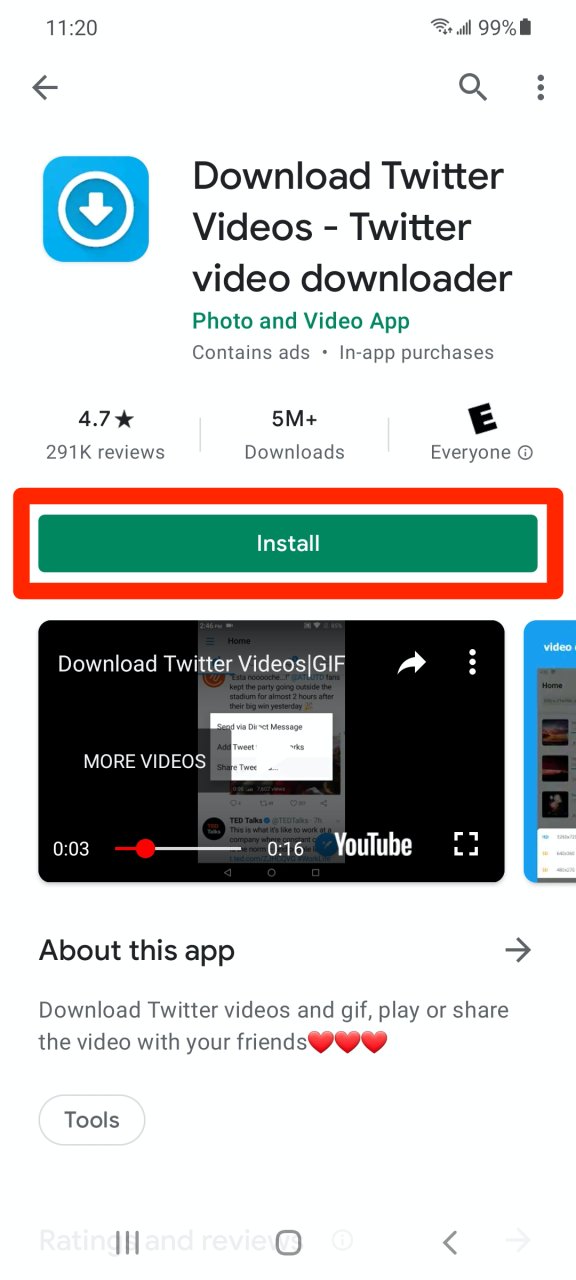 How to Download Twitter Videos on Android - 1